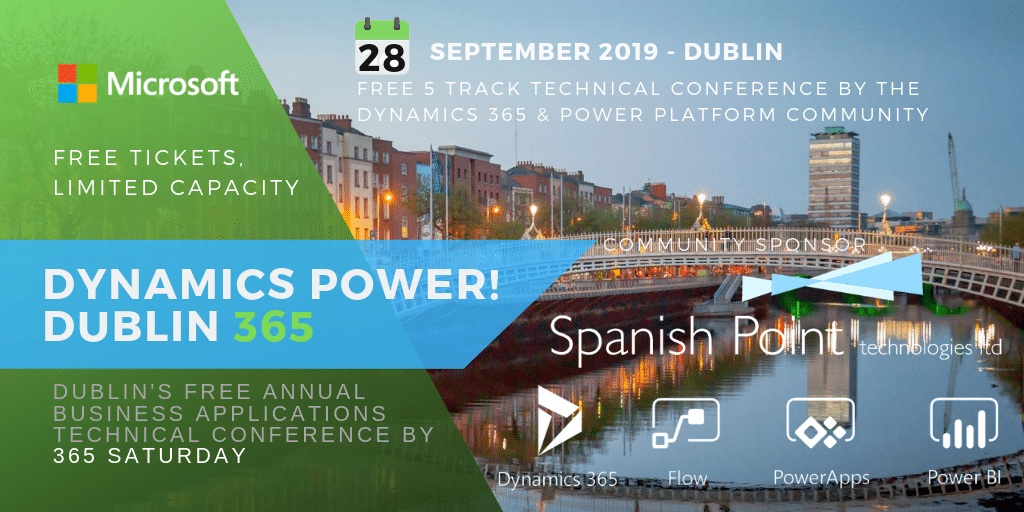 Dynamics 365 Saturday Dublin 2019