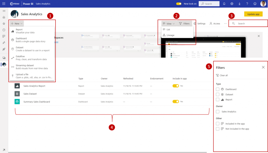 Newlook Salesanalyticsworkspacemarked